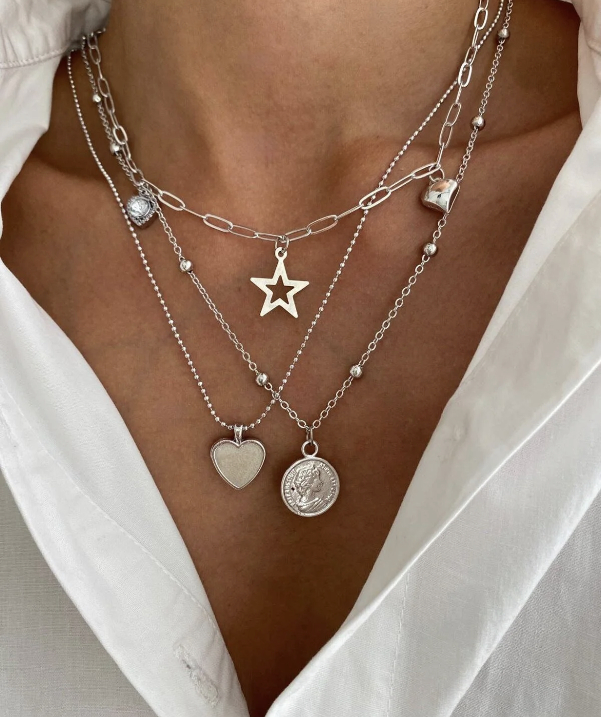 پک سه تایی گردنبند silver