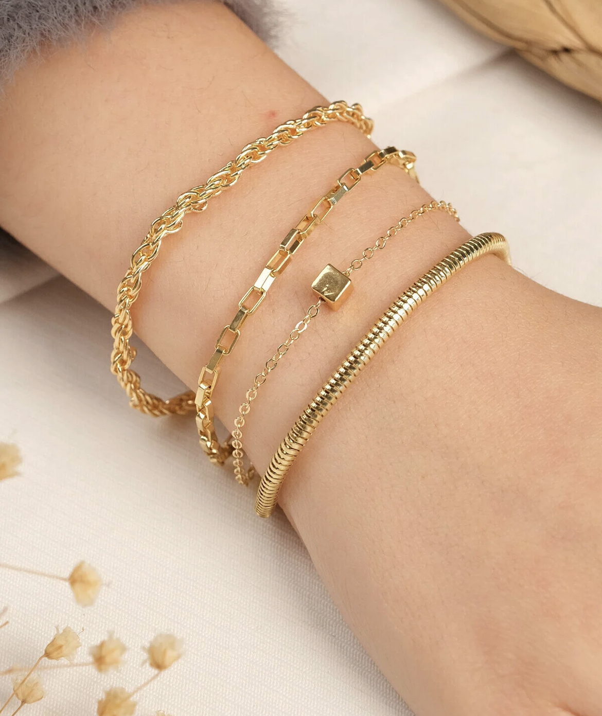 پک چهارتایی دستبند gold