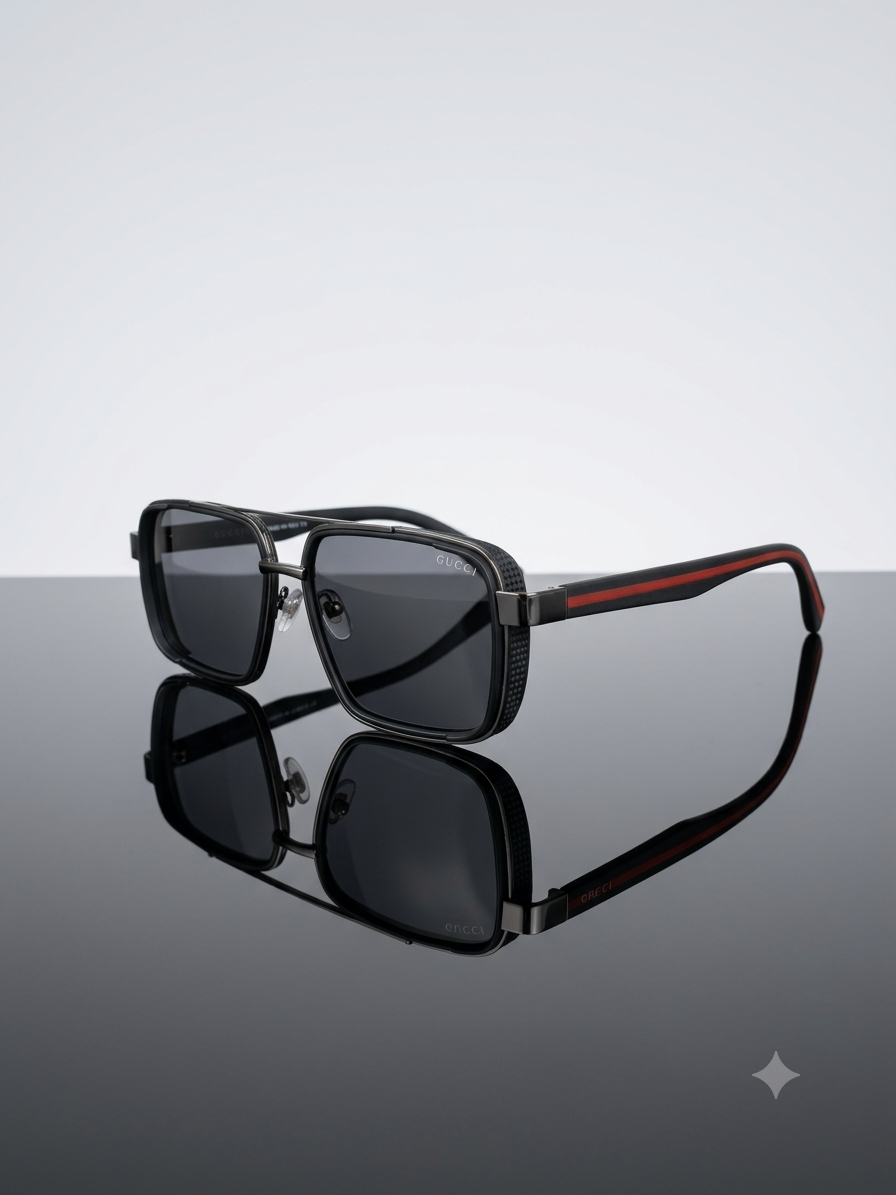 عینک آفتابی مردانه Gucci مشکی