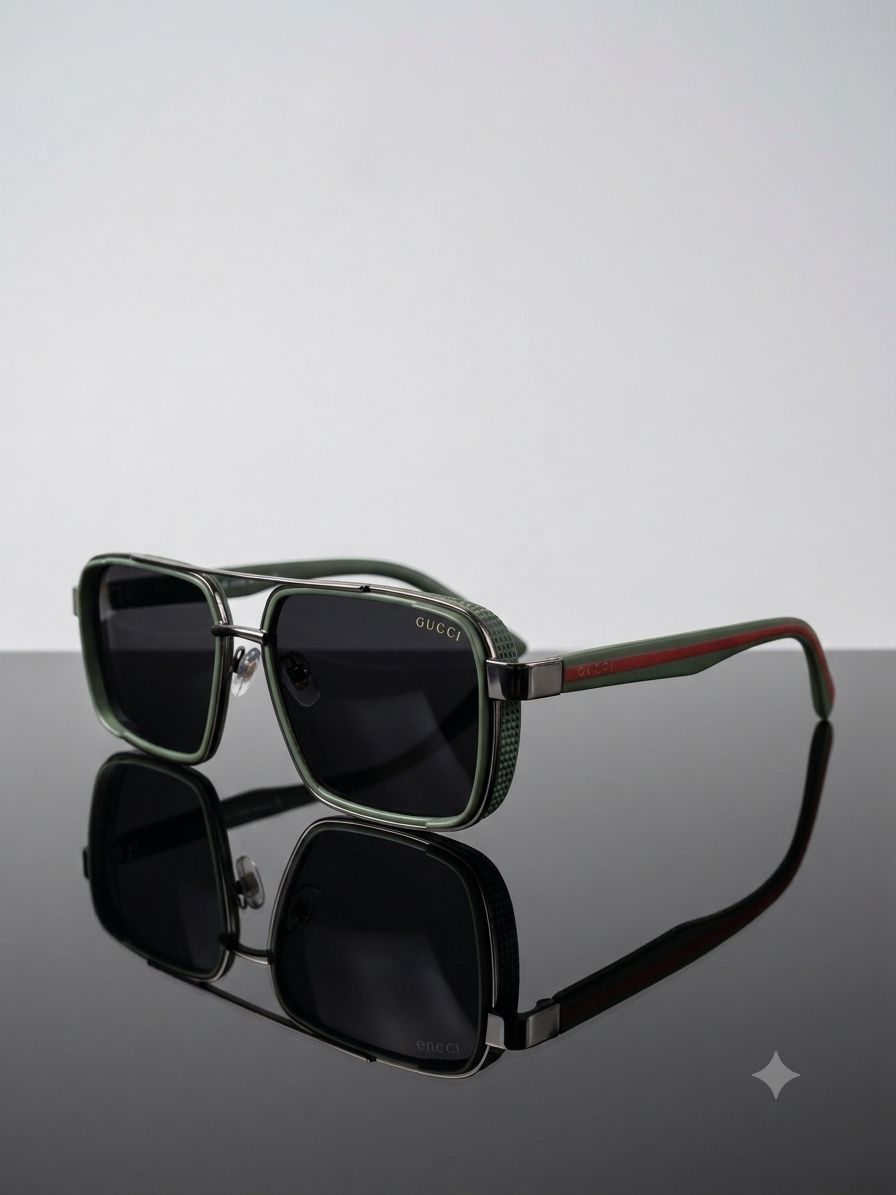 عینک آفتابی مردانه Gucci سبز