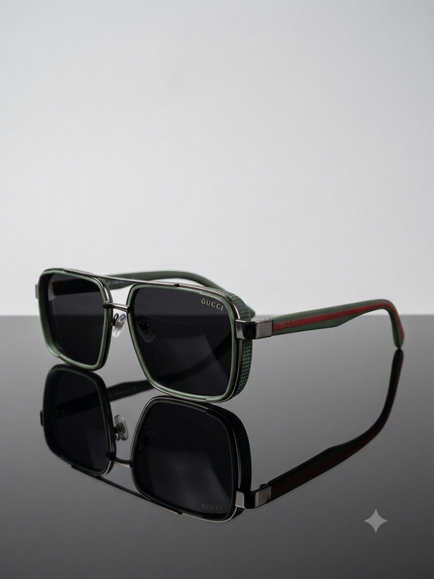 عینک آفتابی مردانه Gucci سبز
