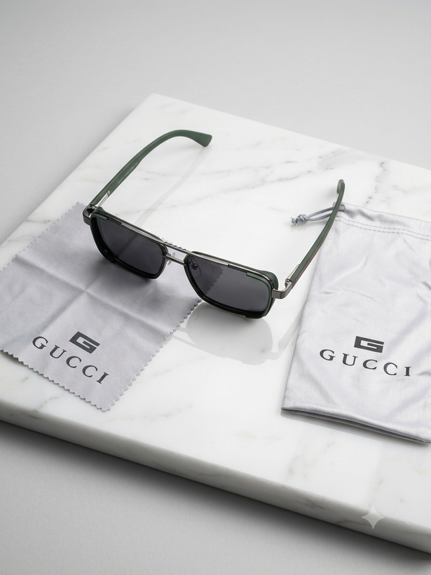 عینک آفتابی مردانه Gucci سبز